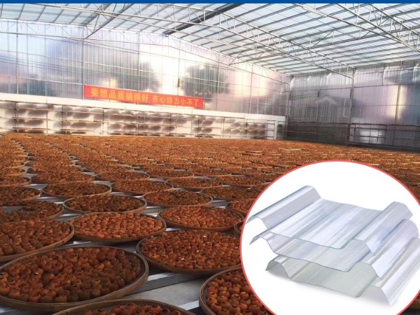 GRP/FRP采光瓦玻璃钢瓦抗UV抗风雪耐低温商场农贸市场用阳光瓦